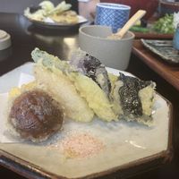 tempura  at Omen in Kyoto