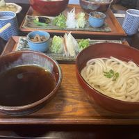 udon set  at Omen in Kyoto