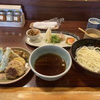 Vegan udon/tempura combo. So good. at Omen in Kyoto