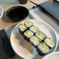 Avocado sushi at YO! Sushi in Nottingham