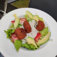 Ensalada de falafel at Blu Cafe in Santiago De Compostela