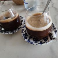 Café Americano con bebida de avena at Blu Cafe in Santiago De Compostela