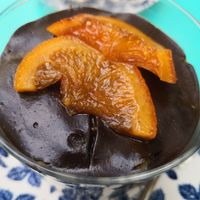 Dulce chocolate negro y naranja at Blu Cafe in Santiago De Compostela