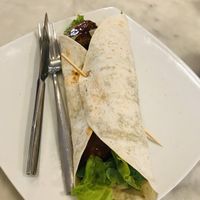 Falafel wrap at Blu Cafe in Santiago De Compostela