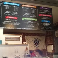 The board  at Bank Street Creamery in Easton