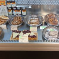 baked goods (i highlighted the vegans in green cause you can't read it ) at Ayuno in Ghent