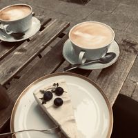 White choc lemon Kuchen  at Cafe Brooks in Hamburg