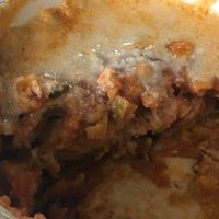 Vegan moussaka at George's Tavern in Arusha