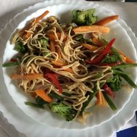 Fried vegetable noodles (14.500 TZS)  at Spices and Herbs Restaurant in Arusha