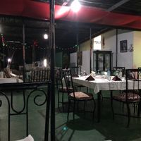 Nice patio at Spices and Herbs Restaurant in Arusha