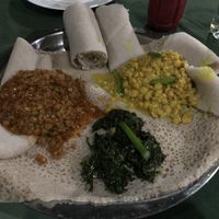 Split peas and lentils on injenja (sp?) at Spices and Herbs Restaurant in Arusha