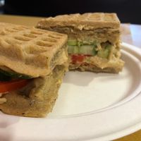 Waffle sandwich  at Boba Nosh in Novato