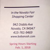 Menu cover for Boba Nosh at Boba Nosh in Novato