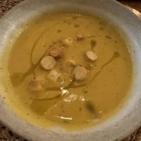 Special soup of the day (cream of vegetables)  at O Porto dos Gatos in Porto