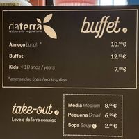 Prices as of June 2023  at DaTerra - Mercado Beira Rio in Vila Nova De Gaia