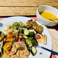 Buffet and soup   at DaTerra - Mercado Beira Rio in Vila Nova De Gaia