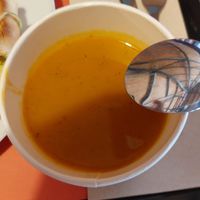 Carrot soup at DaTerra - Mercado Beira Rio in Vila Nova De Gaia
