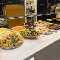 Spread of choices to help yourself to  at DaTerra - Mercado Beira Rio in Vila Nova De Gaia