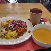 Round One with Soup of the day at DaTerra - Mercado Beira Rio in Vila Nova De Gaia