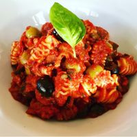 Aubergine Caponata  at Sorella Sorella in Gateshead