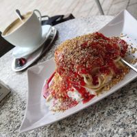 Veganes Spaghetti-Eis at Willicher Eishimmel in Willich