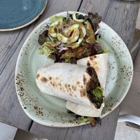 The delicious Greek wrap!  at Manuka - Plaza del Mar in Marbella