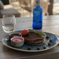 vegan pancakes  at Manuka - Plaza del Mar in Marbella