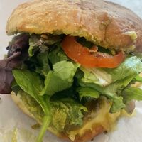 Pesto breakfast sandwich  #Veganuary at Cafe Red in Seattle
