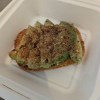 Avocado toast at Cafe Red in Seattle