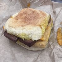 Bacon breakfast sandwich   at Cafe Red in Seattle