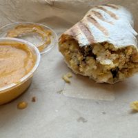 Bacon breakfast burrito  at Cafe Red in Seattle