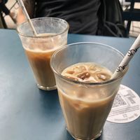 Iced latte with oat milk   at Claus Eismanufaktur & Deli in Stuttgart