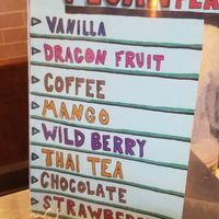Vegan menu! at Cruz Creamery in Santa Cruz