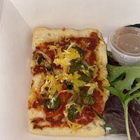 Vegan pizza at Zola's Cafe in Auburn