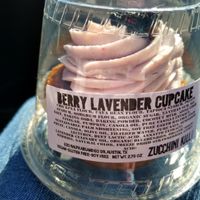 Berry lavender cupcake at Zucchini Kill - North Loop in Austin