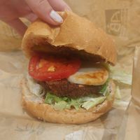 Vegan burger at Yabio - Bellecour in Lyon