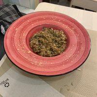 Mushroom risotto  at Veggie Penguin in Tenerife