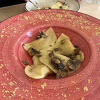 Ravioli with mushrooms and truffle 🤩  at Veggie Penguin in Tenerife