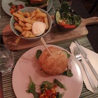 Vegan burger at Effe Anders in Winterswijk