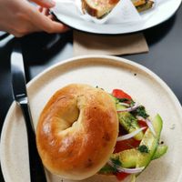 Vegan Salmon Bagel at Shift Eatery in Surry Hills