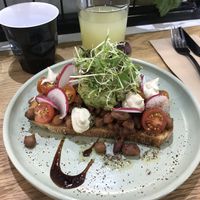 Beans and toast! at Shift Eatery in Surry Hills