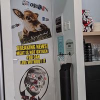 Cool compostable cup collector at Shift Eatery in Surry Hills