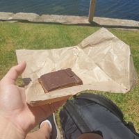 Caramel slice at Shift Eatery in Surry Hills