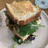 I took a bite before the photo so please ignore that 😅 trust me when I say this was DELICIOUS  at Shift Eatery in Surry Hills