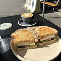Smoked Tofu sandwich  at Shift Eatery in Surry Hills