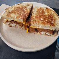 Cheese Ham toastie at Shift Eatery in Surry Hills