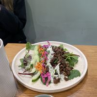 Vegan lamb wrap  at Shift Eatery in Surry Hills