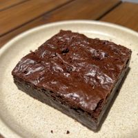 Funky fudge brownie   at Shift Eatery in Surry Hills