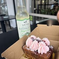 Raspberry cake  at Shift Eatery in Surry Hills