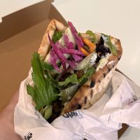Lamb tzatziki wrap  at Shift Eatery in Surry Hills